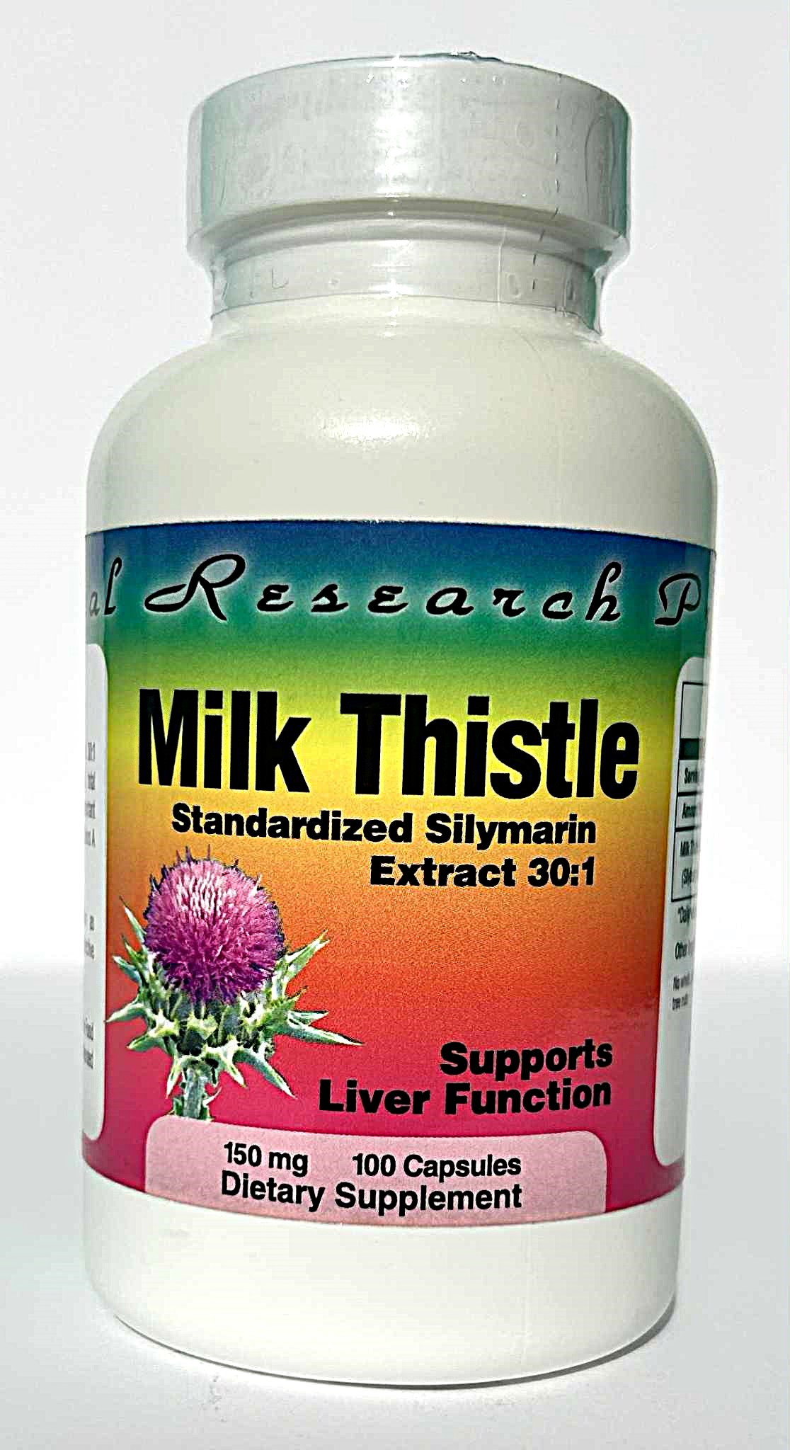 Milk Thistle Extract (Silymarin), 150 mg/100 Capsules
